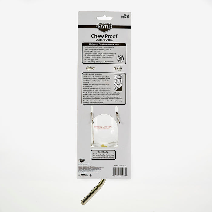 Bebedero Kaytee de Vidrio a Prueba de mordidas Para Animales Pequeños