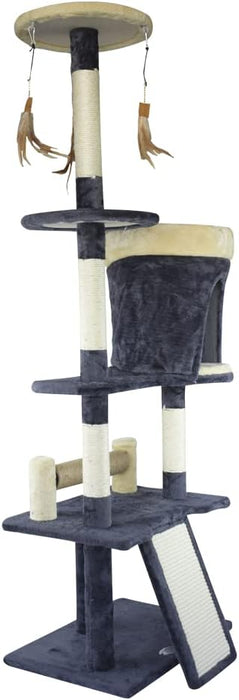 Fancy Pets Mueble/Rascador para Gato Tripoli de 143 Centímetros de Altura