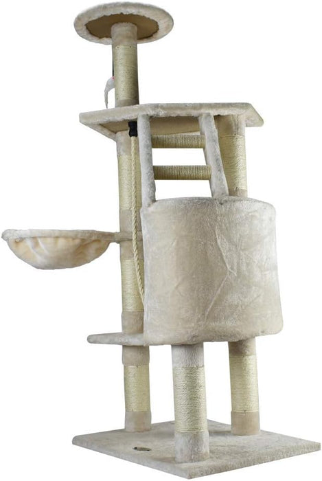 Fancy Pets Mueble/Rascador para Gato Atenas de 120 Centímetros de Altura