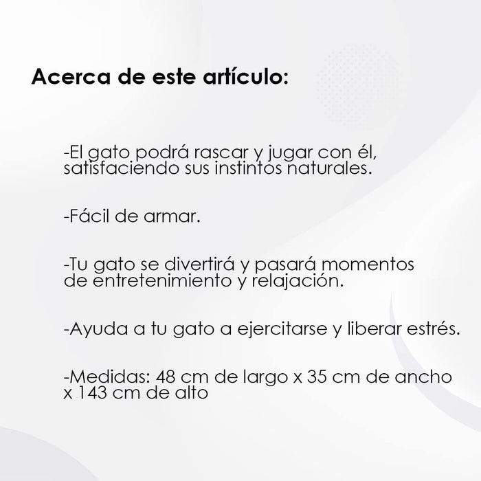 Fancy Pets Mueble/Rascador para Gato Tripoli de 143 Centímetros de Altura