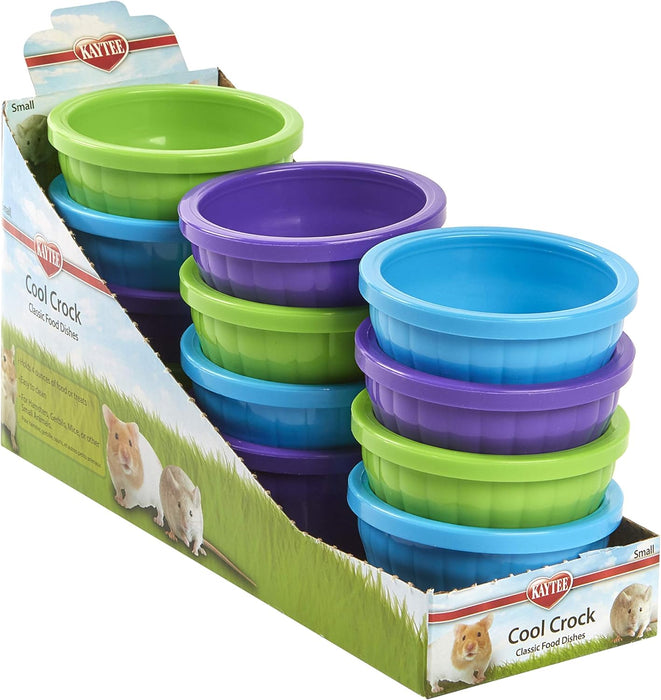 Kaytee Cool Crock Tazón de plástico, Para Animales Pequeños