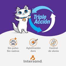 Intersand Arena aglutinante de arcilla talco de bebé Classic para gato