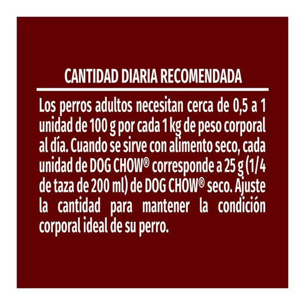 DOG CHOW Adulto Raza Pequeña Carne 100 g