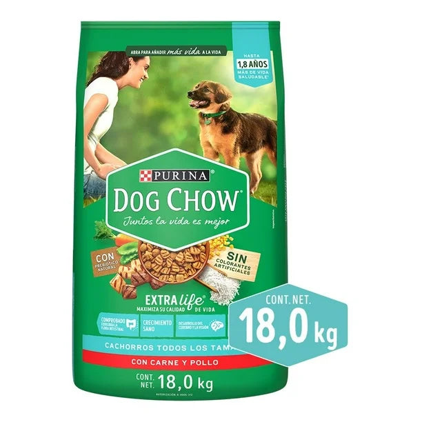 DOG CHOW Cachorro S/Colorantes 18 kg