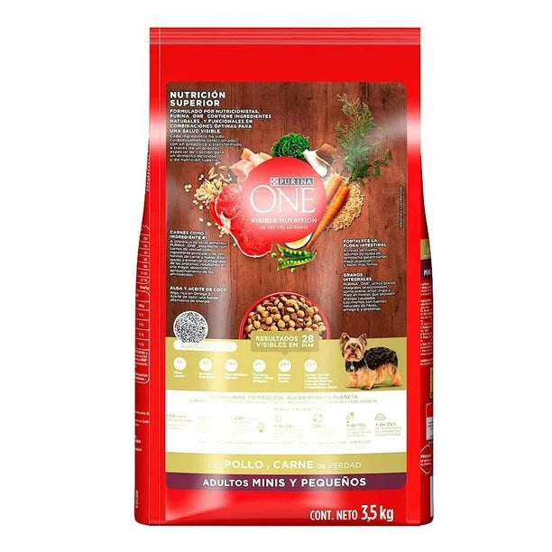 ONE Adulto Mini Pequeño Carne 3.5 kg