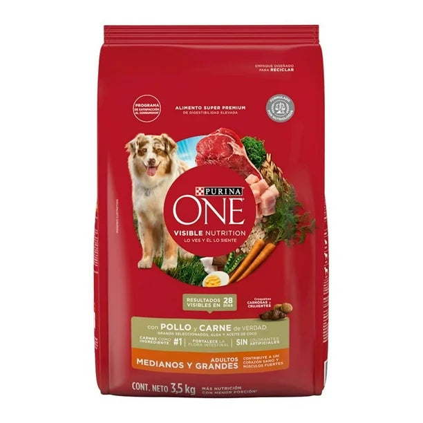 ONE ADULTO MB/LB POLLO Y CARNE 3.5 kg