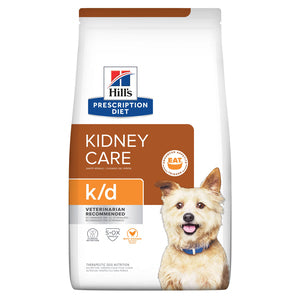 Hill's Prescription Diet k/d Kidney Care (Cuidado de los riñones) con pollo seco comida para perro