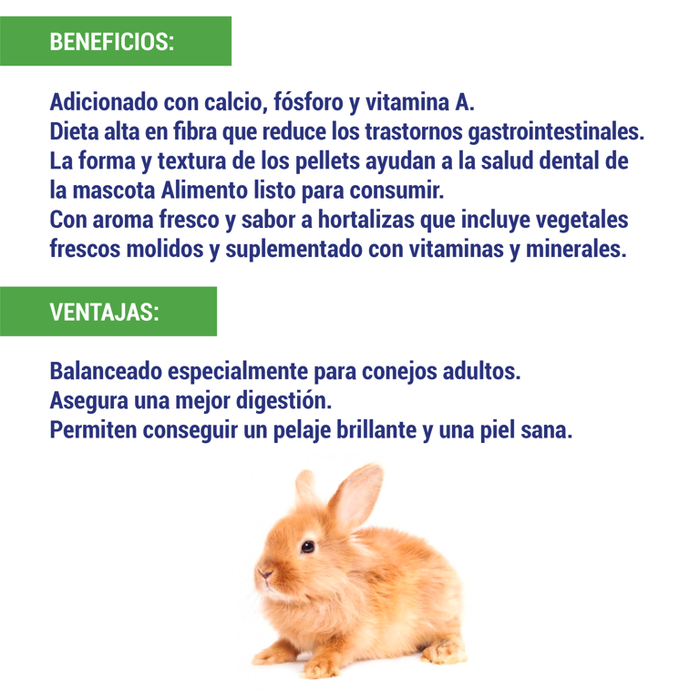 ZuPreem Timothy Naturals Pellets Alimento para Conejos Adultos