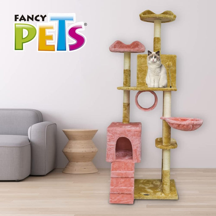 Fancy Pets Mueble/Rascador para Gato Guiza de 175 Centímetros de Altura