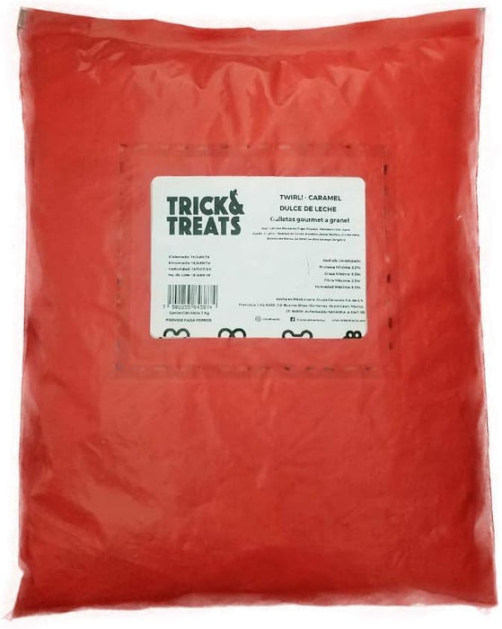 Trick & Treats - Galletas tipo Pretzel sabor Dulce de leche de 1kg, Para Perros