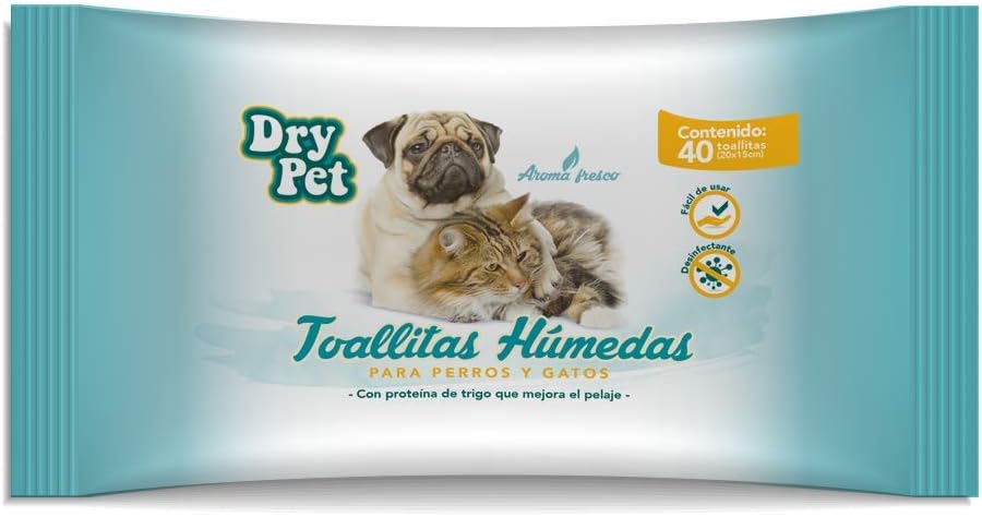 Fancy Pets Toallitas Humedas P/Perro Y Gato - 40 PZ