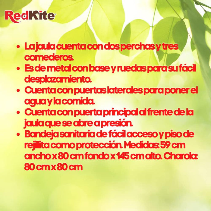 RedKite, Jaula Macao Para Aves, Variedad de Colores