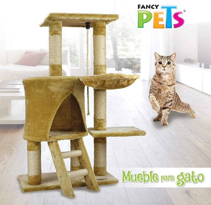 Fancy Pets Mueble C/Escalera y Hamaca P/Gato 96 Cm