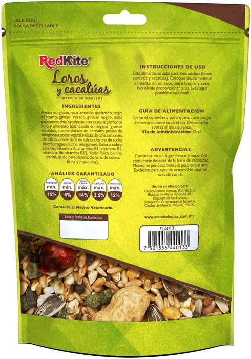 RedKite Mezcla de Semillas para Loros y Cacatúas 500 Gr