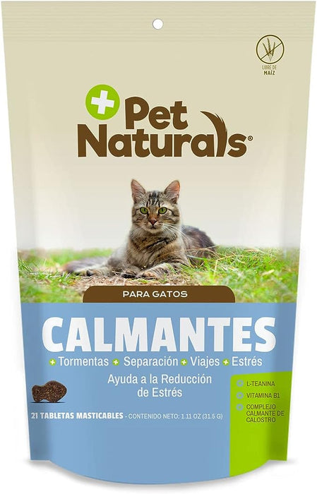 Pet Naturals Calmantes Naturales para Gatos, Sin Sedantes. Sabor Y Forma De Premio 31.5 g