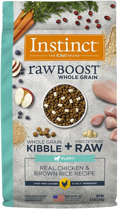 Croquetas Instinct Raw Boost de Pollo y Arroz Integral Para Cachorros
