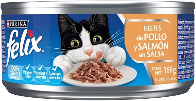 LATA FELIX FILETES POLLO SALMON SALSA 156g