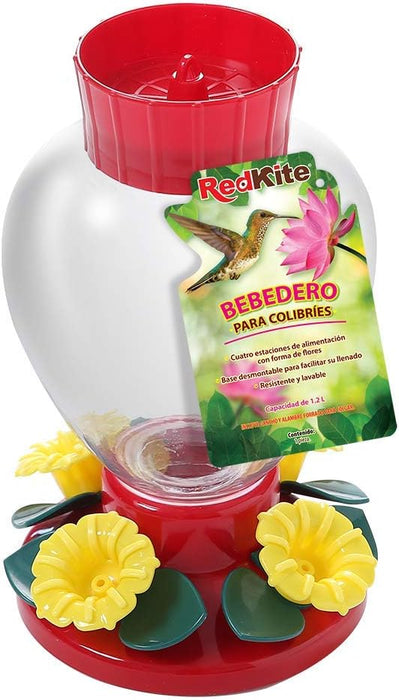 RedKite, Bebedero Esfera Con Narcisos Para Colibrí 1.2 L