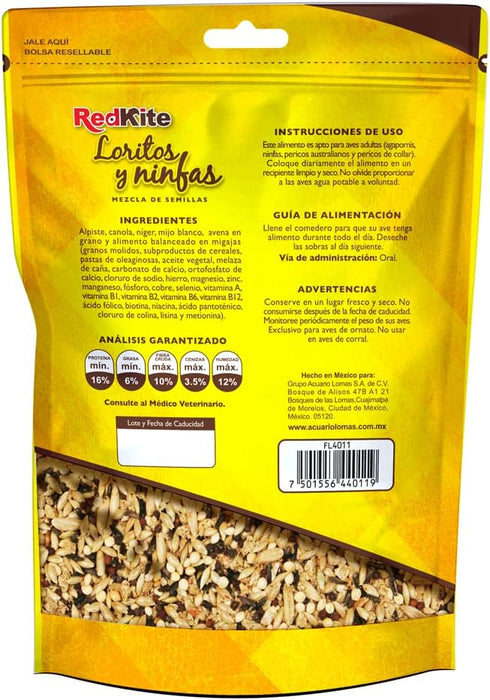 RedKite, Mezcla de Semillas Para Loritos y Ninfas 500 gramos
