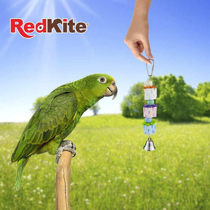 RedKite Juguete Colgante Tiple con Calcio para Aves Pequeñas y Medianas