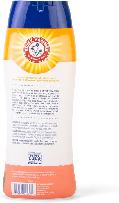 Arm & Hammer Shampoo para Perro Control Caída de Pelo, Aroma Guayaba.