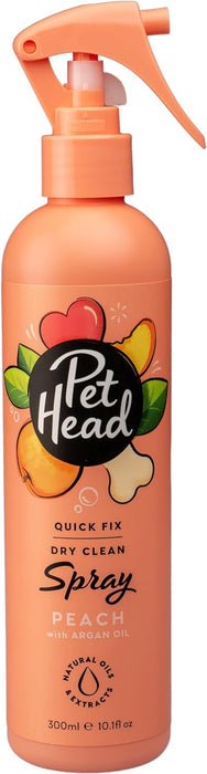 Pet Head Atomizador Desenredante Para Perro Quick Fix Dry Clean Durazno con Aceite de Argan
