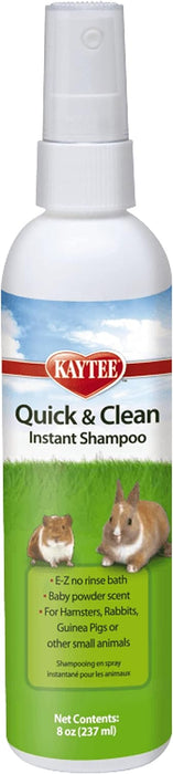 Shampoo Libre de Enjuague Kaytee Quick & Clean para Animales Pequeños