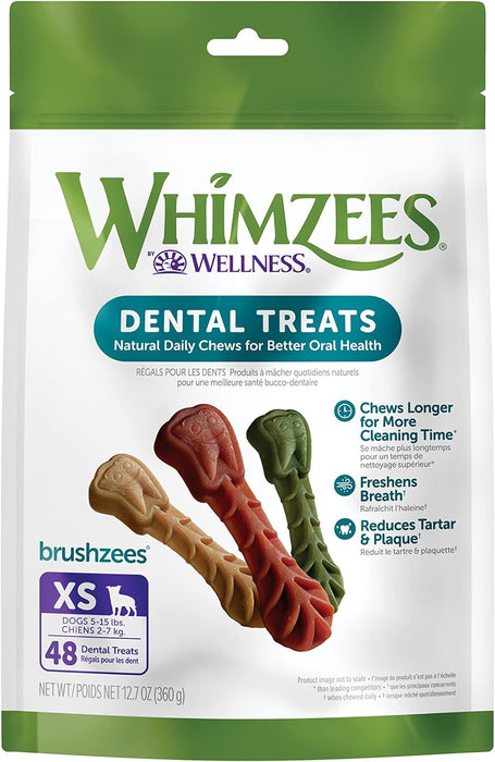 Whimzees-brushzees XS 48 piezas