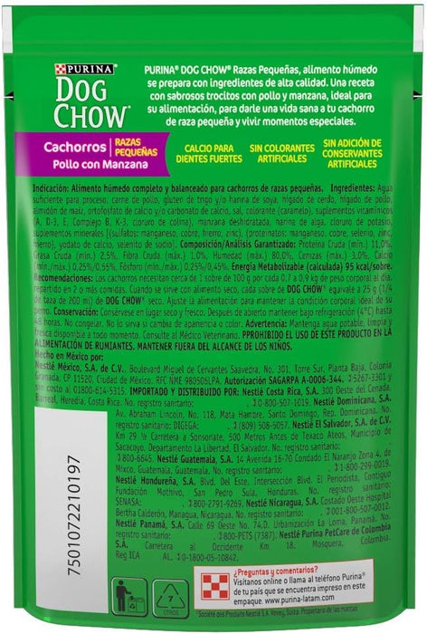 DOG CHOW MZNA POLLO CACHORRO RZAS PEQ 100 g