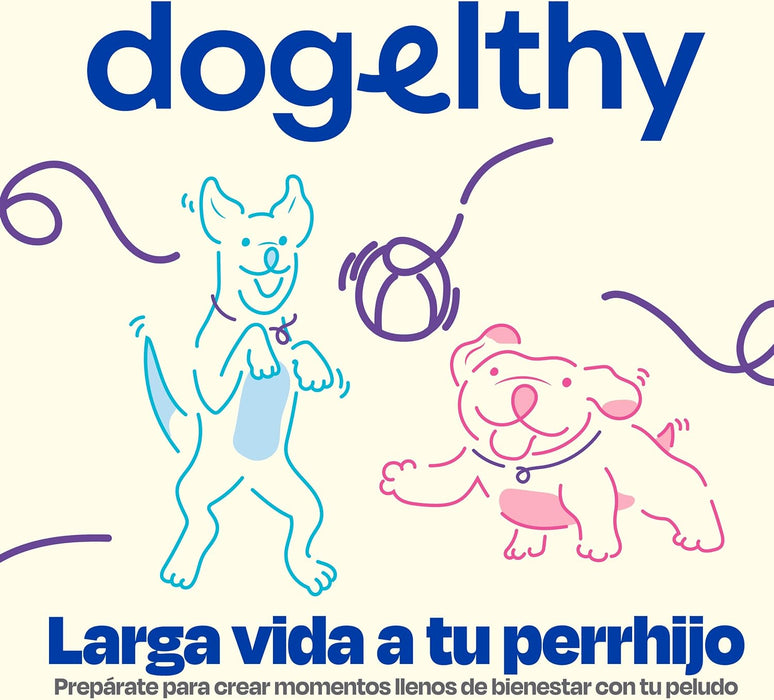 Dogelthy Mobility, Suplemento Sabor a Pescado para Perros Auxiliar en Articulaciones y Huesos 270 gr