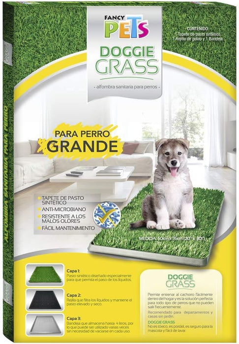 Fancy Pets Doggie Grass Tapete Sintético para Perro Grande