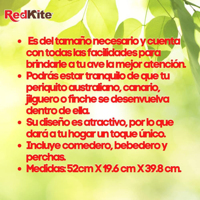 RedKite, Jaula Palermo Para Aves, Variedad de Colores