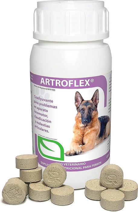 Ruiland Artroflex - Suplemento Alimenticio para Perros, Ingredientes Naturales, 60 Tabletas Masticables