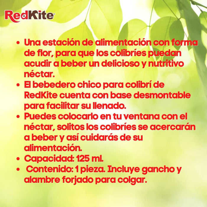RedKite, Bebedero Chico Para Colibrí 125 ml