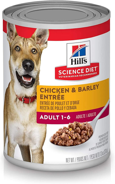 Hill's Science Diet, alimento en lata para perros adultos, pollo, (lata de 368 gr)
