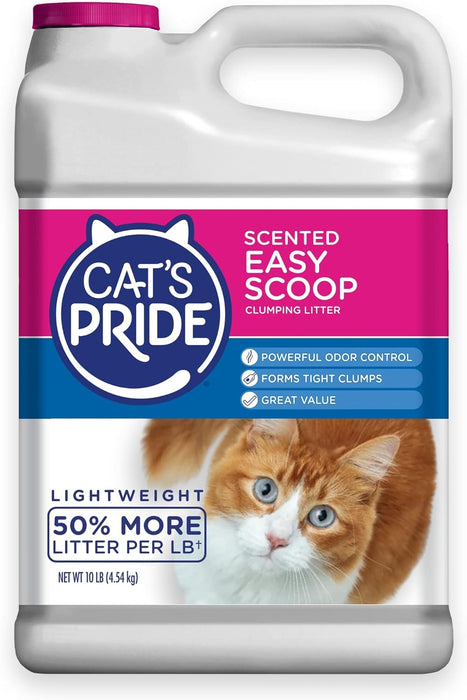 Cat's Pride Scented Easy Scoop Arena para gato Aglutinante, Elimina olores 10 lb
