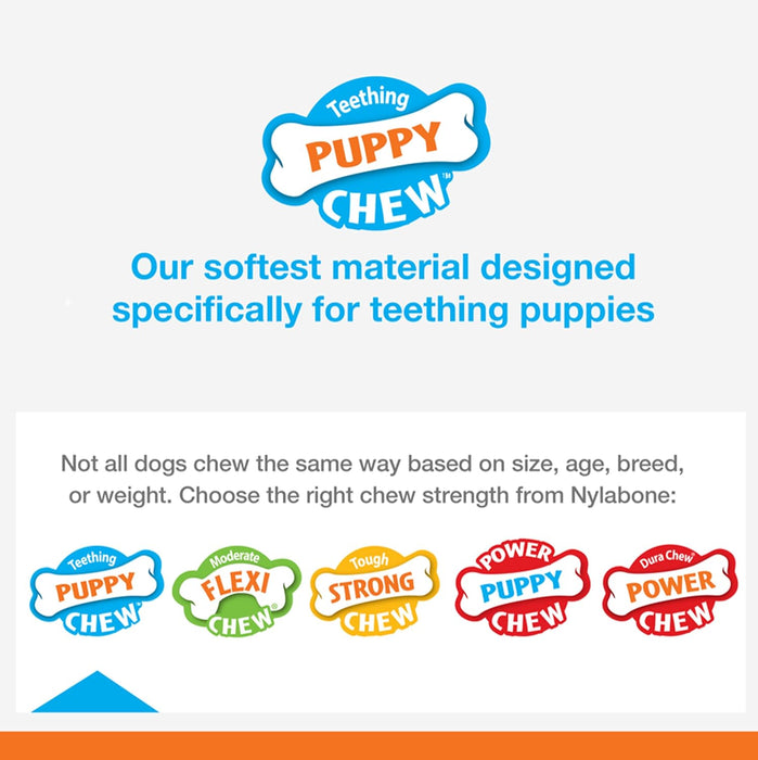 Nylabone Puppy Dentición y Calmante Juguete Masticable Para Perros