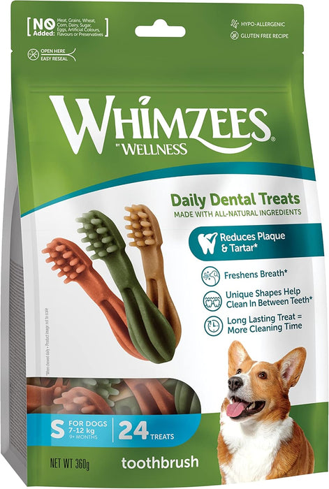 Whimzees-cepillo de dientes S 24 piezas