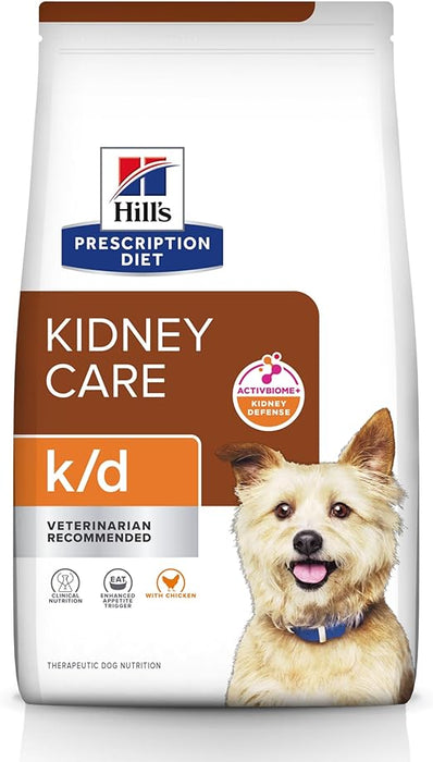Hill's Prescription Diet k/d Kidney Care (Cuidado de los riñones) con pollo seco comida para perro