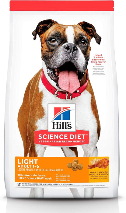 Hill's Science Diet, Alimento para Perro Adulto Light, Seco (Bulto)