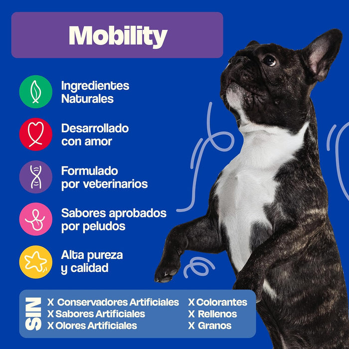 Dogelthy Mobility, Suplemento Sabor a Pescado para Perros Auxiliar en Articulaciones y Huesos 270 gr
