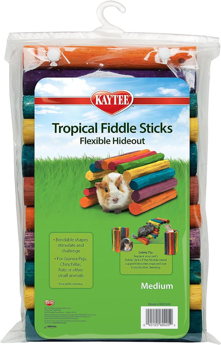 Kaytee Tropical Fiddle Sticks Escondite flexible para mascotas pequeñas