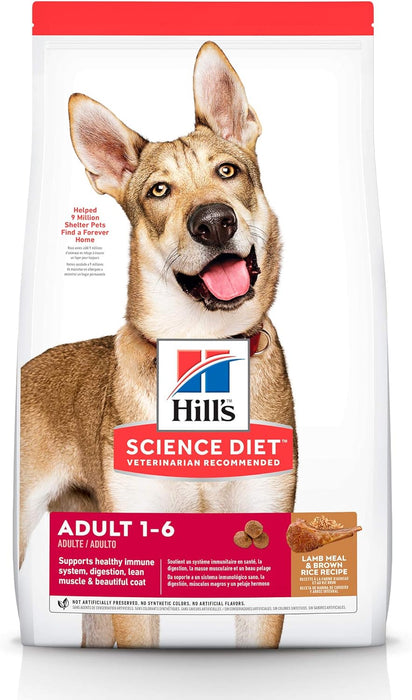 Hill's Science Diet Alimento para Perros Adultos Receta de Cordero y Arroz Integral 15 kg