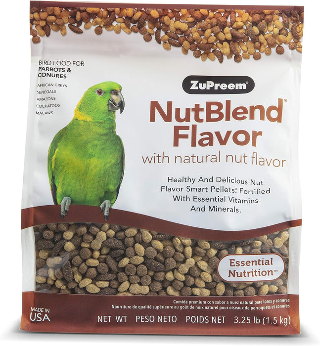 ZuPreem NutBlend Alimento Natural para Loros y Cotorras con Sabor a Nuez 907 gr (2 lb)