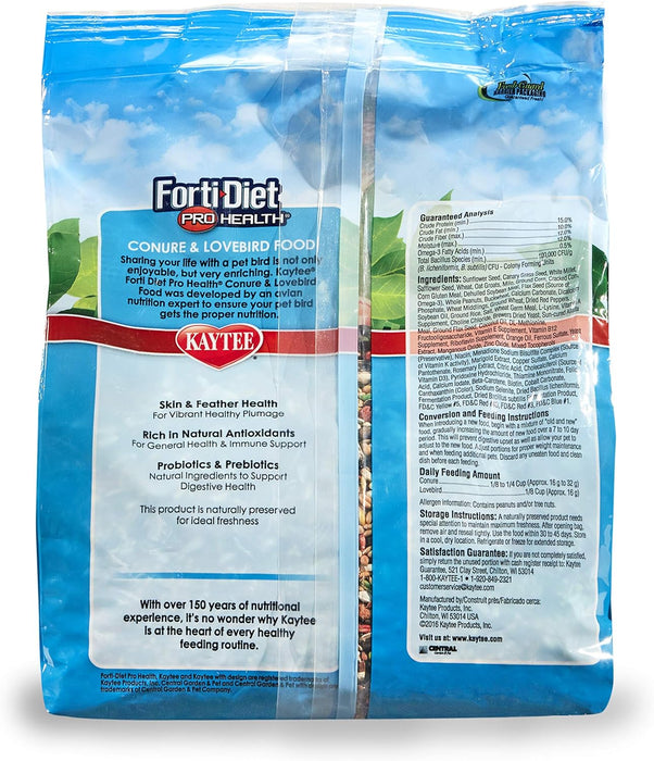 Kaytee Forti-Diet Pro Health, Alimento para cotorras y aves pequeñas 1.81 Kg (4 LB)