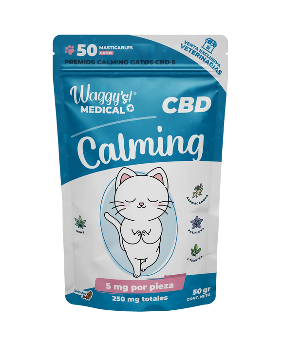 Waggy's Calming 250 Gato 50 piezas