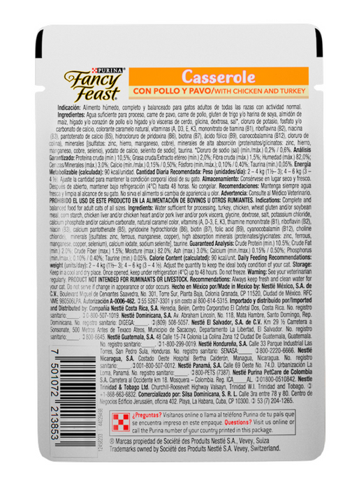 FANCY FEAST Casserole Pavo Pollo 85 g