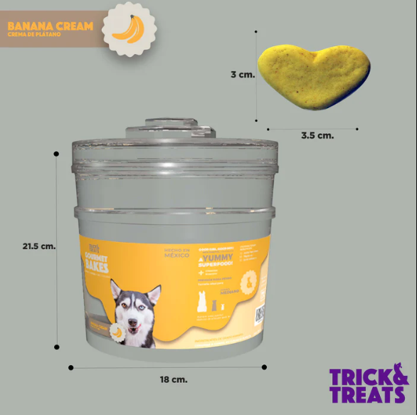 Bote Banana Cream (No incluye galletas) Contenedor Trick & Treats