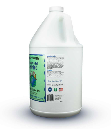 Earthbath Shampoo de Árbol de Té y Aloe, Para Mascotas 3.78 Lts (1 galón)