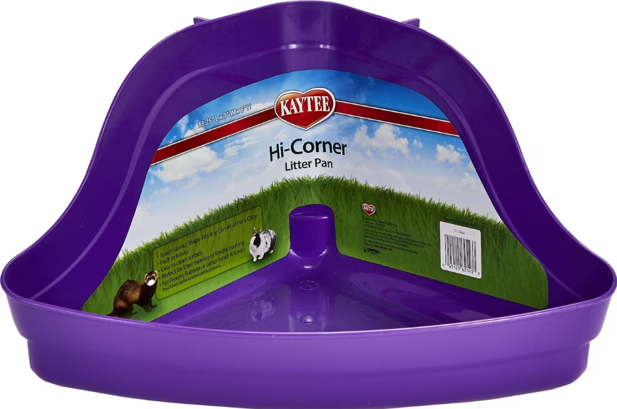 Kaytee Arenero de Plástico Hi-Corner Para Animales Pequeños (Variedad de Colores)
